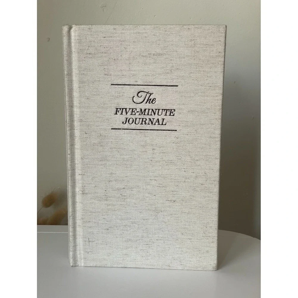 The Five Minute Journal Linen Hardcover‎ Gratitude Wellness Journal Unused